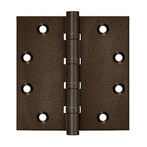 Deltana DSB45NB 4-1/2" x 4-1/2" Square Hinges, Ball Bearings, NRP (Pair)