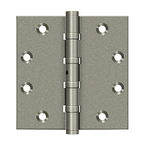 Deltana DSB45NB 4-1/2" x 4-1/2" Square Hinges, Ball Bearings, NRP (Pair)