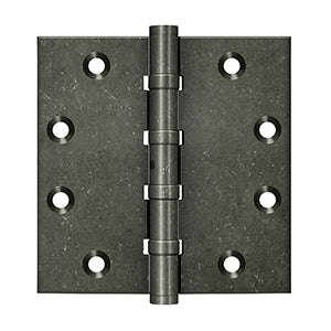 Deltana DSB45NB 4-1/2" x 4-1/2" Square Hinges, Ball Bearings, NRP (Pair)
