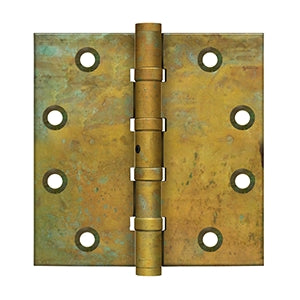 Deltana DSB45NB 4-1/2" x 4-1/2" Square Hinges, Ball Bearings, NRP (Pair)