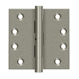 Deltana DSB4N10WL 4"x4" Square Hinges, NRP, Solid Brass, US10WL