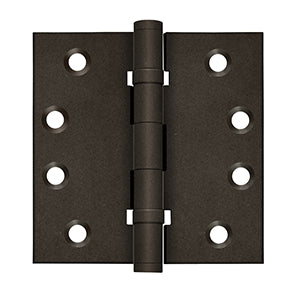 Deltana DSB4NB 4" x 4" Square Hinges, Ball Bearings, NRP (Pair)