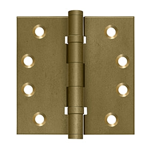 Deltana DSB4NB 4" x 4" Square Hinges, Ball Bearings, NRP (Pair)