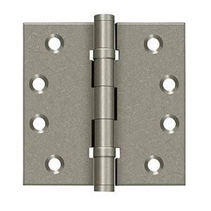 Deltana DSB4NB 4" x 4" Square Hinges, Ball Bearings, NRP (Pair)