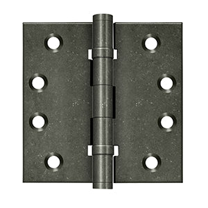 Deltana DSB4NB 4" x 4" Square Hinges, Ball Bearings, NRP (Pair)