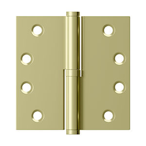 Deltana DSBLO4 Lift Off Hinge 4" x 4" Solid Brass