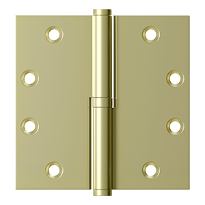 Deltana DSBLO45 Lift Off Hinge 4-1/2" x 4-1/2" Solid Brass