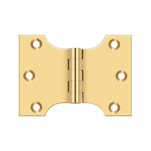 Deltana DSPA3040 Parliament Hinge, 3" x 4", Solid Brass (Pair)