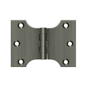 Deltana DSPA3040 Parliament Hinge, 3" x 4", Solid Brass (Pair)