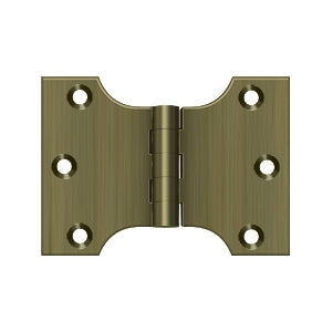 Deltana DSPA3040 Parliament Hinge, 3" x 4", Solid Brass (Pair)