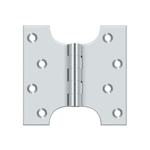 Deltana DSPA4040 Parliament Hinge, 4" x 4", Solid Brass (Pair)