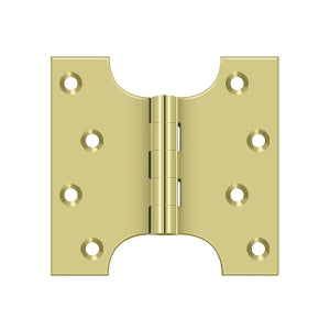 Deltana DSPA4040 Parliament Hinge, 4" x 4", Solid Brass (Pair)