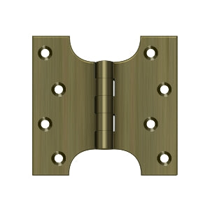 Deltana DSPA4040 Parliament Hinge, 4" x 4", Solid Brass (Pair)