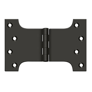 Deltana DSPA4060 Parliament Hinge, 4" x 6", Solid Brass (Pair)