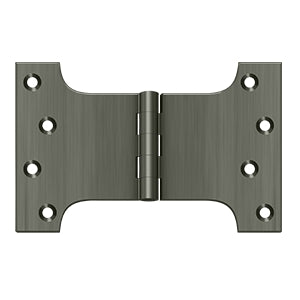 Deltana DSPA4060 Parliament Hinge, 4" x 6", Solid Brass (Pair)