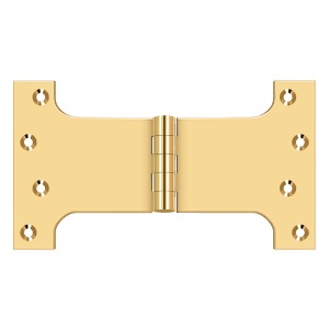 Deltana DSPA4580 Parliament Hinge, 4-1/2" x 8", Solid Brass (Pair)