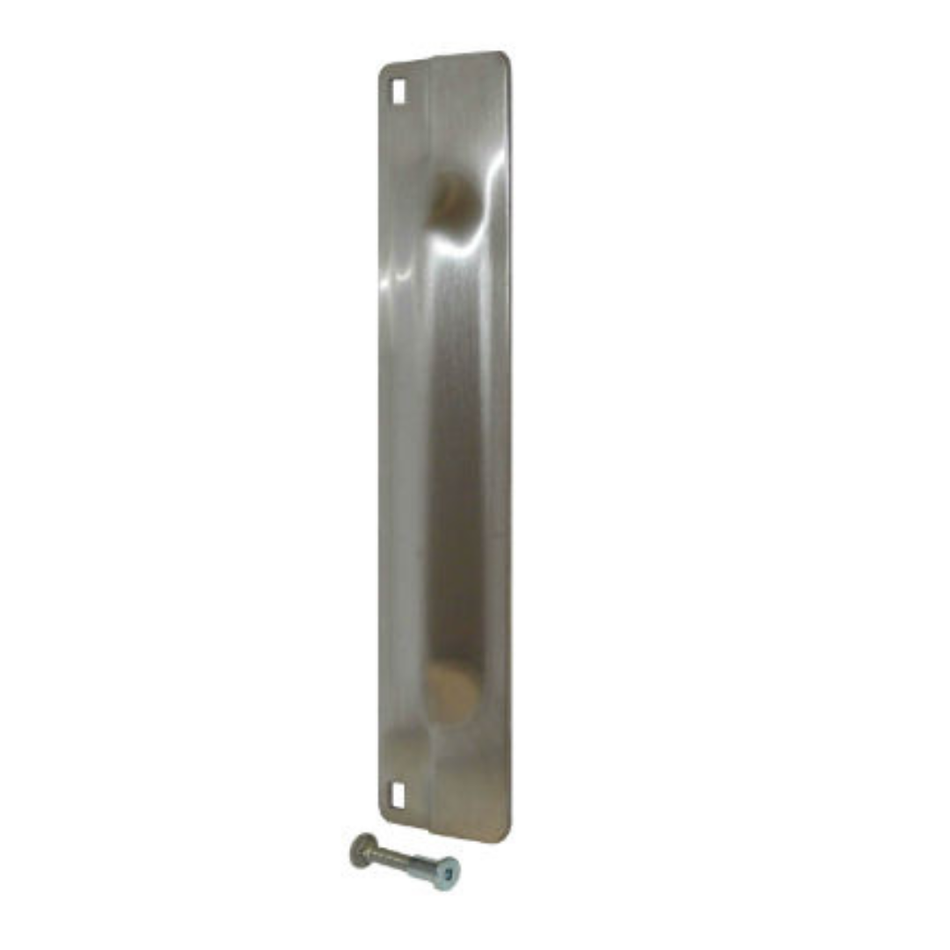 Don-jo MLP 111 EBF Latch Protector for Outswing Doors, 3" x 11" Stainless Steel