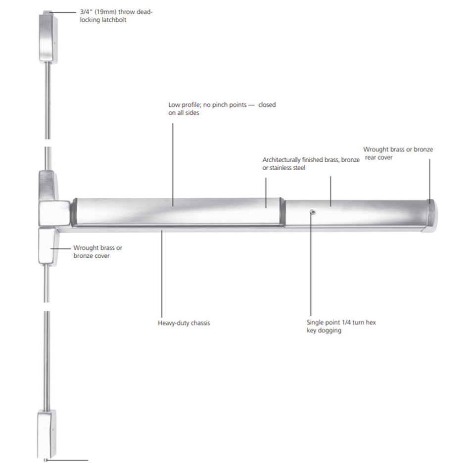 Corbin Russwin ED4400 - Vertical Rod Exit Device