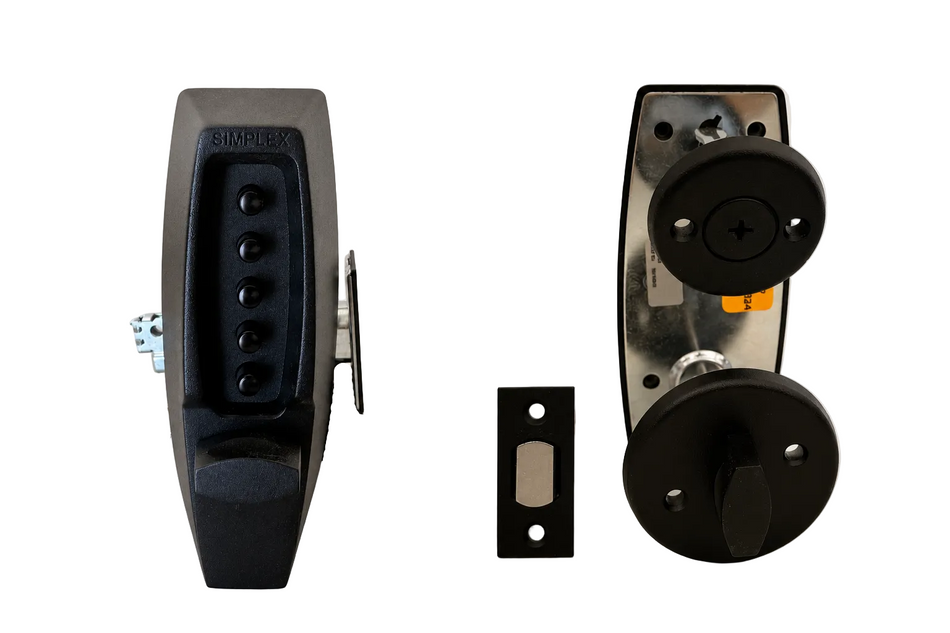 Kaba Simplex 7102 Mechanical Pushbutton Shabbos Lock 2-3/4" Backset