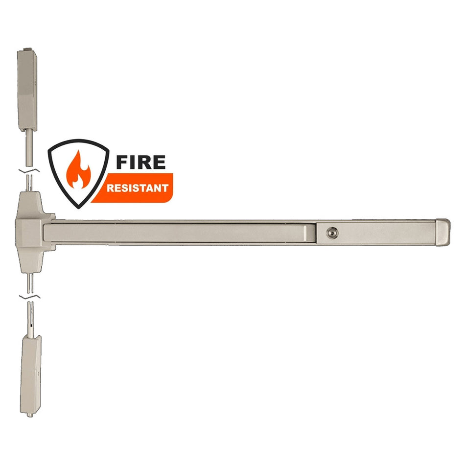 Falcon F20-V-EO Series Light-to-Medium Duty, Surface Vertical Rod Device - Exit Only, Fire Rated