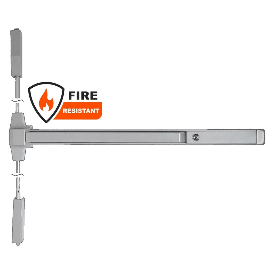 Falcon F20-V-EO Series Light-to-Medium Duty, Surface Vertical Rod Device - Exit Only, Fire Rated