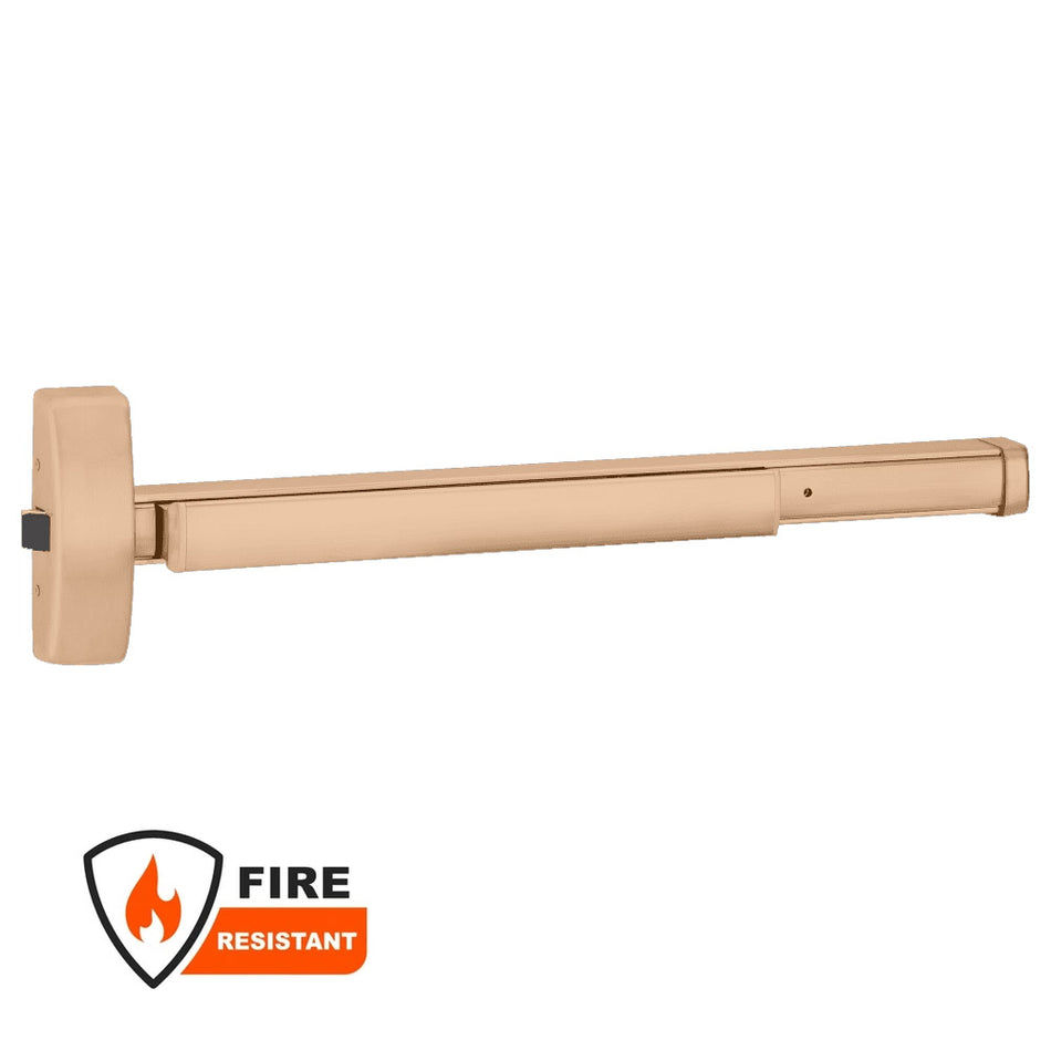 Precision (PHI) 2114 Series Wide Stile, Reversible Rim Exit Device - 36"/48" Lever Always Active - Fire Rated