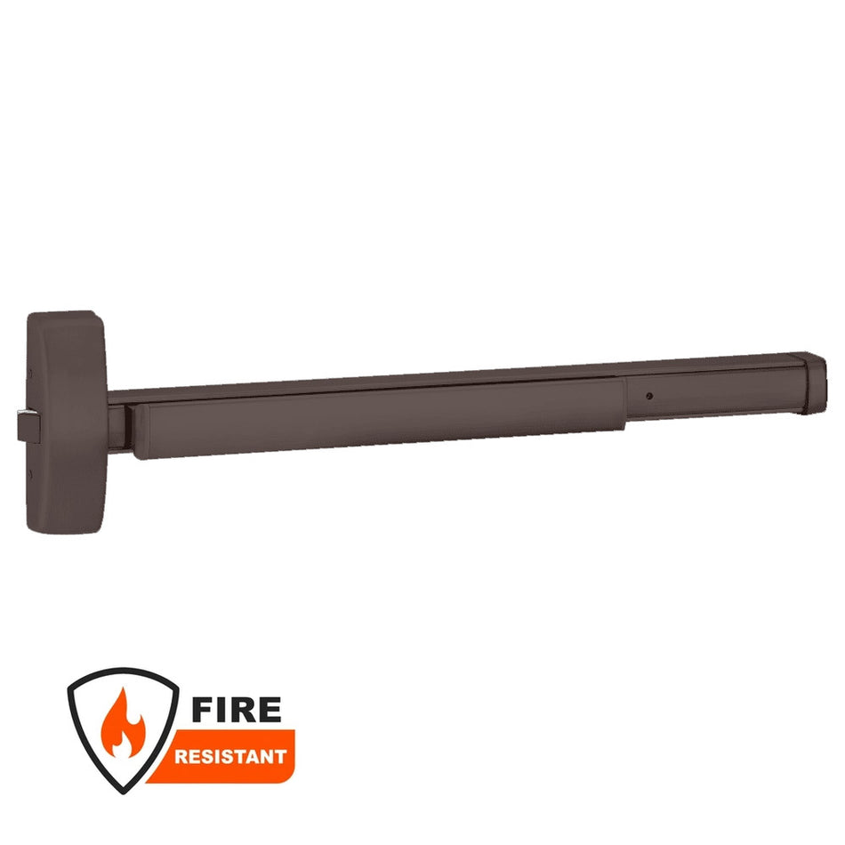 Precision (PHI) 2114 Series Wide Stile, Reversible Rim Exit Device - 36"/48" Lever Always Active - Fire Rated
