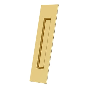 Deltana FP10225 Flush Pull, Rectangular, Heavy-Duty, 10" x 2-1/4" x 1/2", Solid Brass