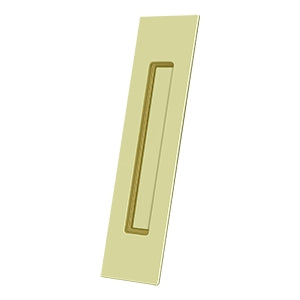 Deltana FP10225 Flush Pull, Rectangular, Heavy-Duty, 10" x 2-1/4" x 1/2", Solid Brass