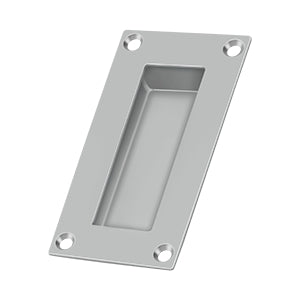 Deltana FP155 Flush Pull, Rectangular, Stainless Steel, 4" x 2" x 1/2"