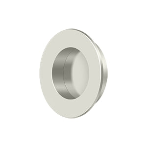 Deltana FP178 Flush Pull, Round, Heavy-Duty, 1-7/8", Solid Brass
