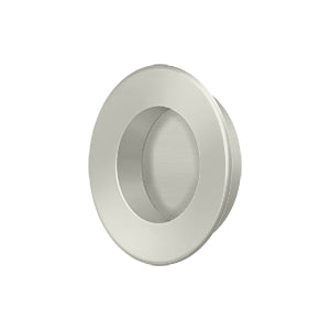 Deltana FP178 Flush Pull, Round, Heavy-Duty, 1-7/8", Solid Brass