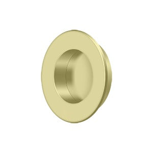 Deltana FP178 Flush Pull, Round, Heavy-Duty, 1-7/8", Solid Brass