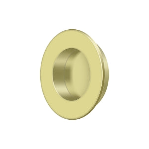 Deltana FP178 Flush Pull, Round, Heavy-Duty, 1-7/8", Solid Brass
