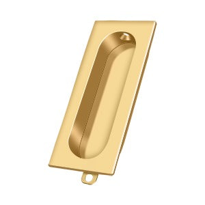 Deltana FP222 Flush Pull, Rectangle, 3-1/8" x 1-3/8" x 1/2"