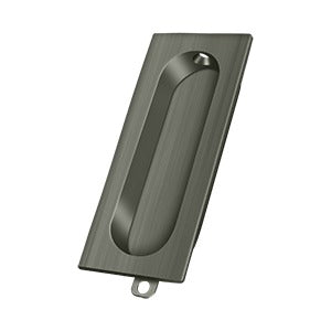 Deltana FP222 Flush Pull, Rectangle, 3-1/8" x 1-3/8" x 1/2"