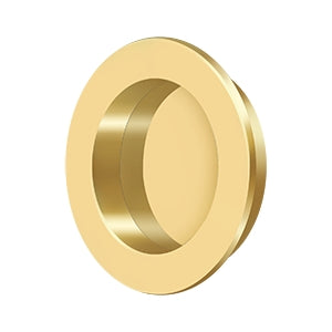 Deltana FP238 Flush Pull, Round, Heavy-Duty, 2-3/8", Solid Brass