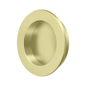 Deltana FP238 Flush Pull, Round, Heavy-Duty, 2-3/8", Solid Brass