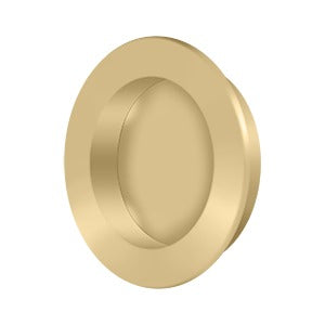 Deltana FP238 Flush Pull, Round, Heavy-Duty, 2-3/8", Solid Brass