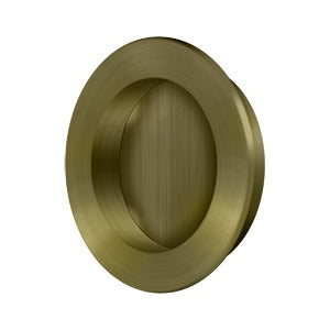 Deltana FP238 Flush Pull, Round, Heavy-Duty, 2-3/8", Solid Brass