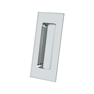 Deltana FP40 Flush Pull, Rectangular, Heavy-Duty, 4" x 1-7/8" x 7/16", Solid Brass