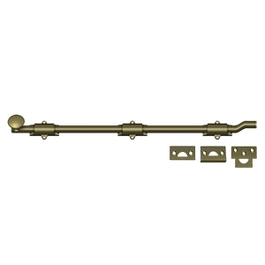Deltana FPG18 18" Surface Bolt with Off-Set, Heavy-Duty