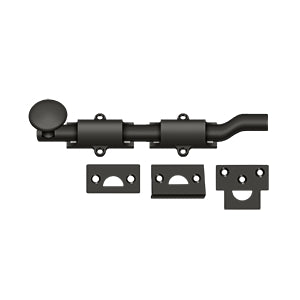 Deltana FPG6 6" Surface Bolt with Off-Set, Heavy-Duty