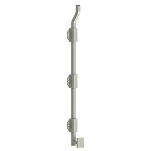 Deltana FPGM18 18" Modern Offset Surface Bolt with Offset, Heavy Duty, Solid Brass