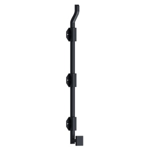 Deltana FPGM18 18" Modern Offset Surface Bolt with Offset, Heavy Duty, Solid Brass