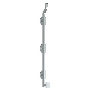 Deltana FPGM18 18" Modern Offset Surface Bolt with Offset, Heavy Duty, Solid Brass