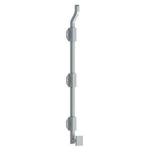 Deltana FPGM18 18" Modern Offset Surface Bolt with Offset, Heavy Duty, Solid Brass