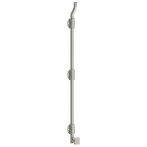 Deltana FPGM26 26" Modern Offset Surface Bolt with Offset, Heavy Duty, Solid Brass