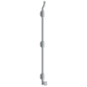 Deltana FPGM26 26" Modern Offset Surface Bolt with Offset, Heavy Duty, Solid Brass