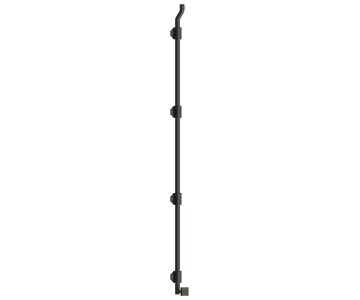Deltana FPGM42 42" Modern Offset Surface Bolt with Offset, Heavy Duty, Solid Brass